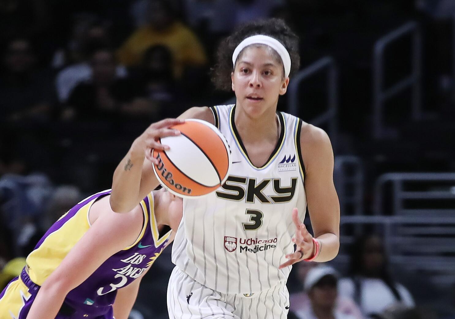 Candace Parker Honors Gianna Bryant Before Aces Game in Los Angeles