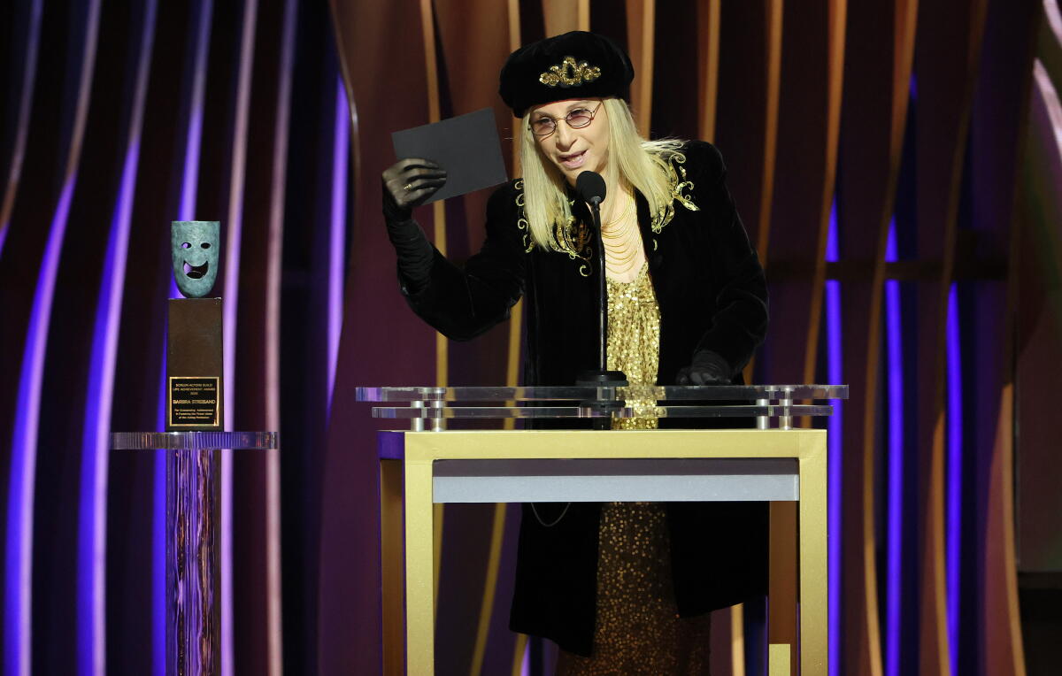 SAG Awards 2024: Barbra Streisand wins life achievement award - Los Angeles Times