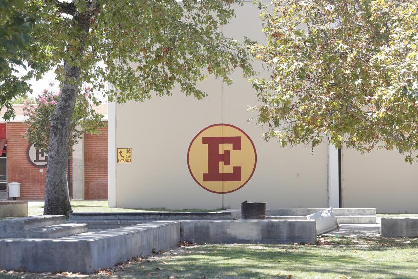 NMUSD classes will remain online for the fall semester. Estancia High is shown above.