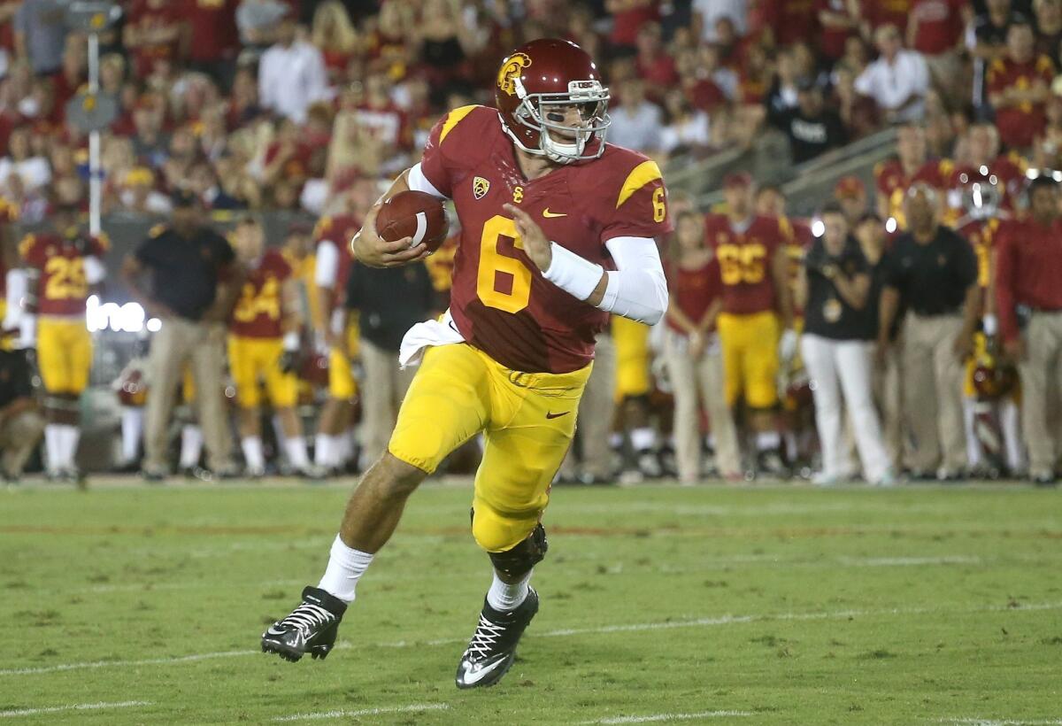 USC quarterback Cody Kessler will look to improve on his performance last week in a loss to Washington State.