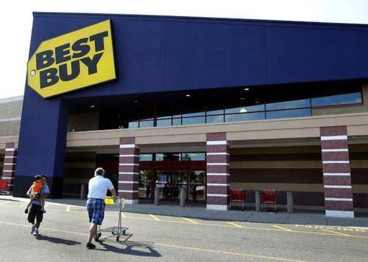Best Buy Co. is reporting a 91% drop in net income during the second quarter.
