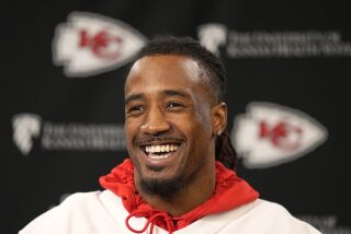 Kansas City Chiefs cornerback L'Jarius Sneed talks to the media before an NFL football workout Thursday, Jan. 26, 2023, in Kansas City, Mo. The Chiefs are scheduled to play the Cincinnati Bengals Sunday in the AFC championship game. (AP Photo/Charlie Riedel)