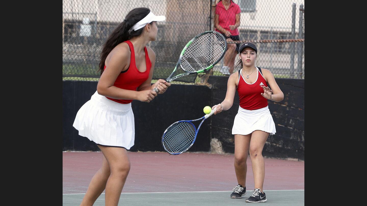 Photo Gallery: Glendale vs. Hemet in CIF semifinal girls' tennis