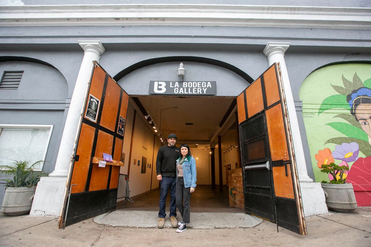  Sonia Lopez Chavez and Chris Zertuche were priced out of their "La Bodega Gallery" in Barrio Logan.