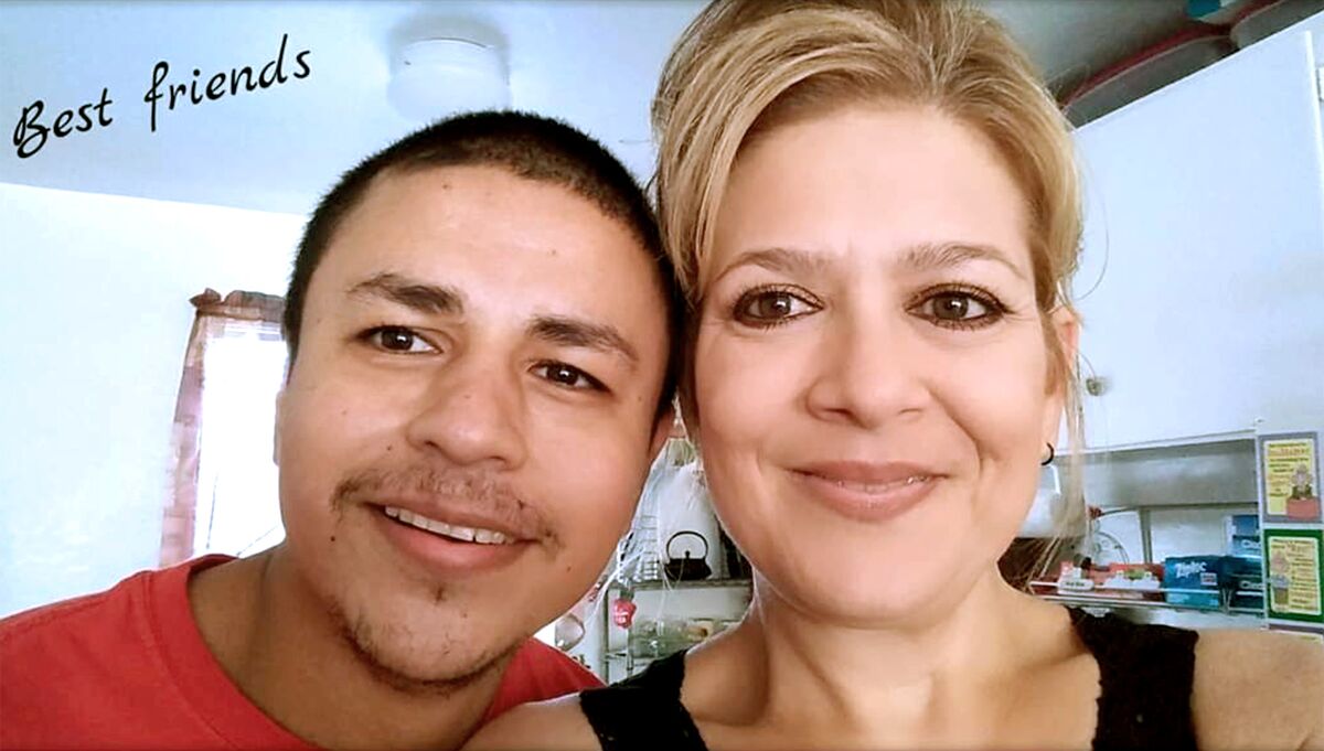Omar Moreno Arroyo is pictured with his wife, Tammy Wilson. Arroyo died in 2021 in a San Diego County jail. 