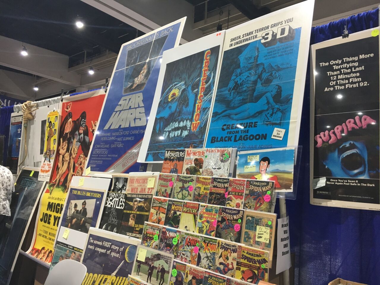 Comics and posters are on display at the Feel Art booth #723.