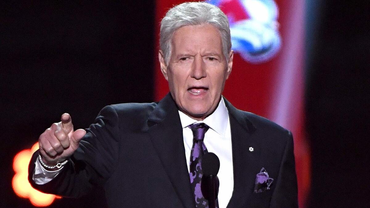 Alex Trebek got a standing ovation at the 2019 NHL Awards on Wednesday night in Las Vegas.