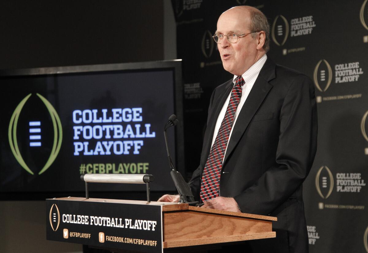 College Football Playoff Executive Director Bill Hancock.