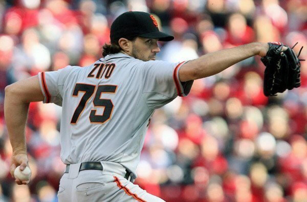 Barry Zito will try to keep the Giants in the NLCS - Los Angeles Times