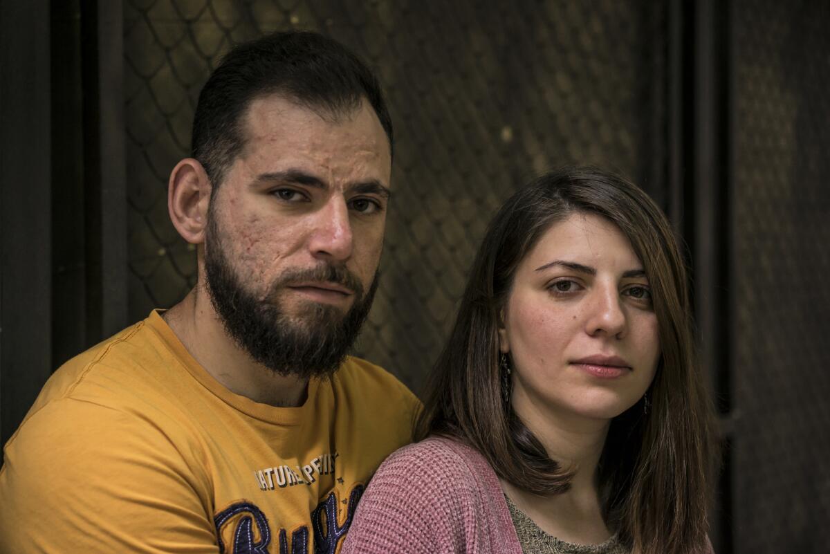 Narek Mamikonyan, 28, left, and his wife, Christina Kazapetyan, 26, work in the IT sector and participated in street protests that brought down Armenian Prime Minister Serzh Sargsyan.