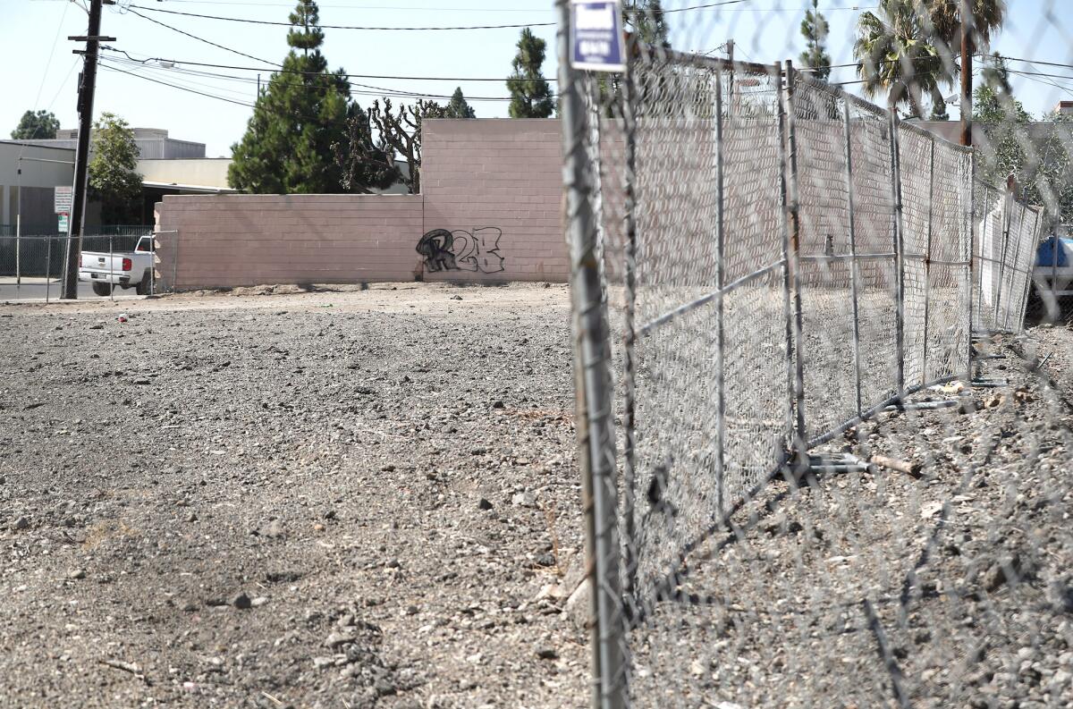 This lot with possible lead contamination in Santa Ana will be transformed into a community garden.