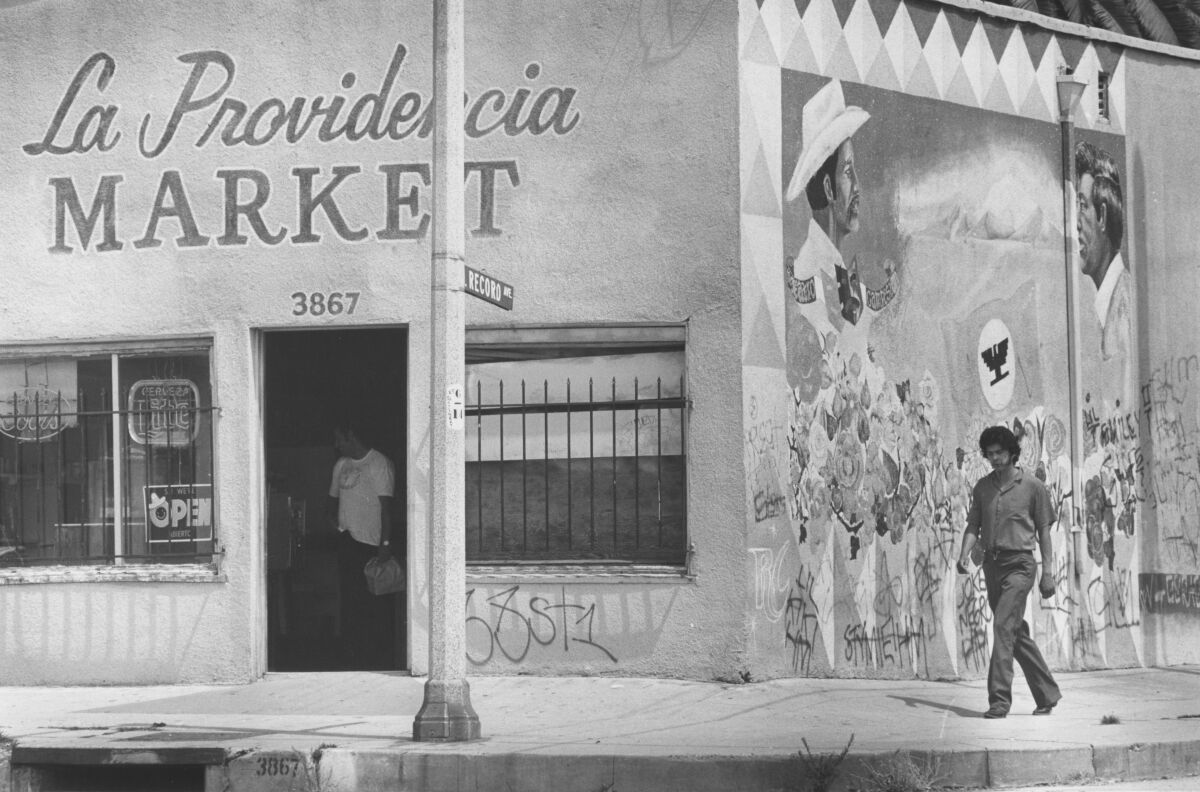 La Providencia Market on the corner of Hammel Street and Record Avenue, a neighborhood landmark.
