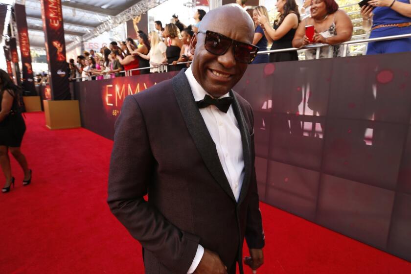 LOS ANGELES, CA., September 18, 2016: John Singleton arriving at the 68th Primetime Emmy Awards at the Microsoft Theater in Los Angeles, CA. (Al Seib / Los Angeles Times)