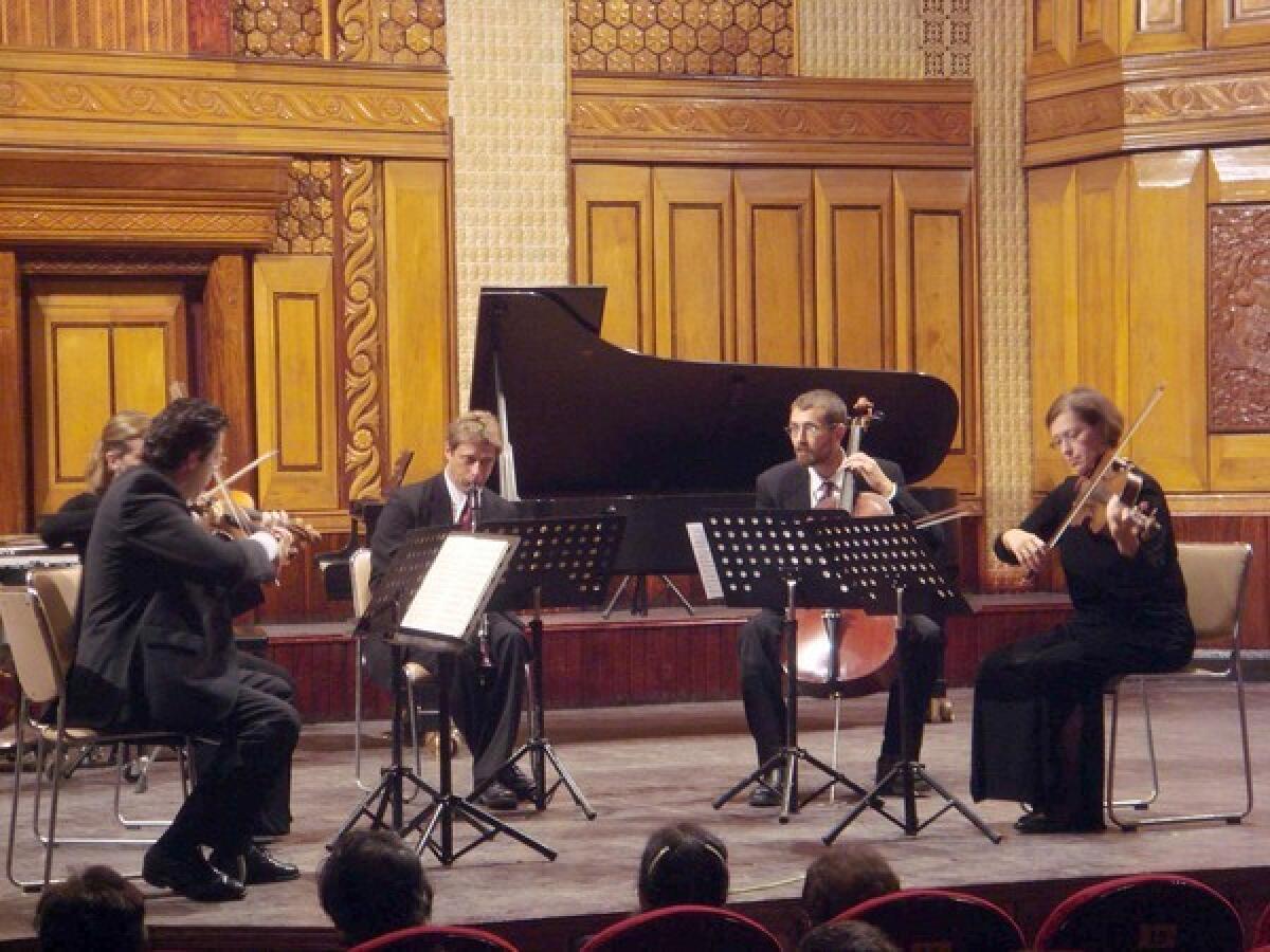 Pasadena-based Southwest Chamber Music performs at the Vietnam National Academy of Music in Hanoi in 2006.