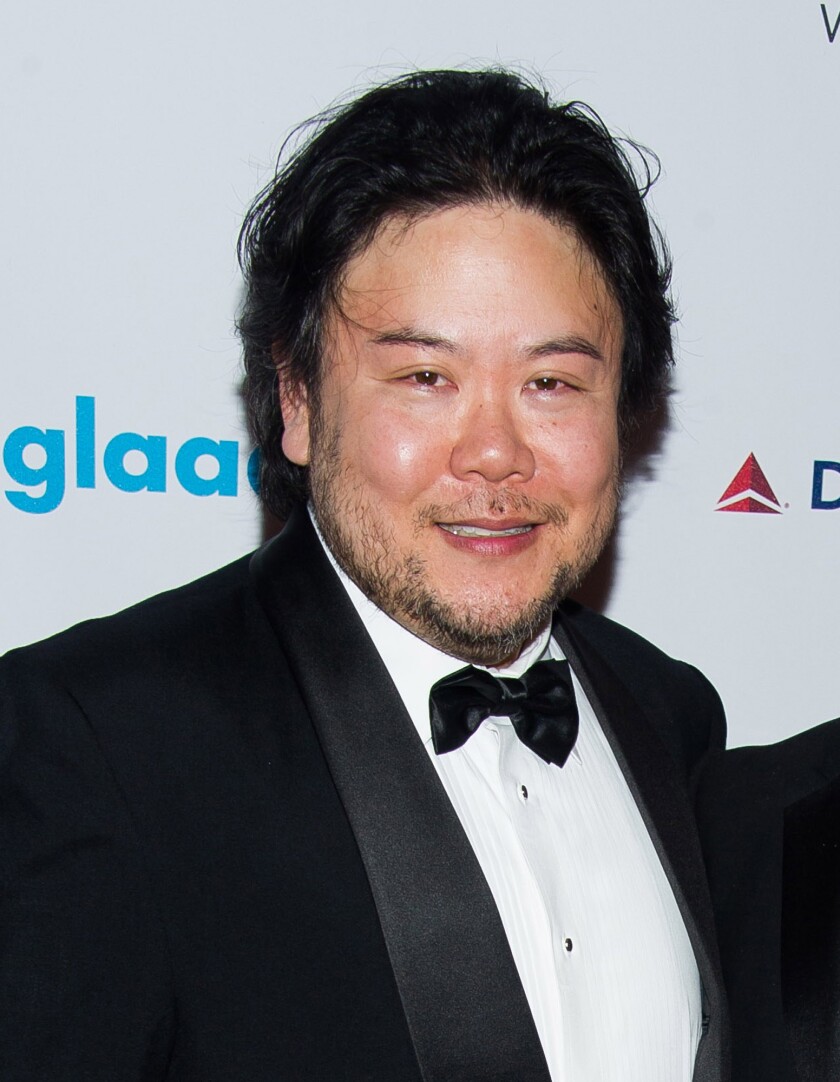 Director Stafford Arima, photographed in 2014 at the GLAAD Media Awards.