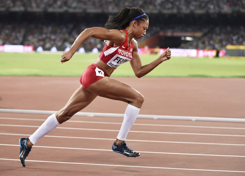 Allyson Felix goes into record books with 400-meter victory at world championships - Los Angeles ...