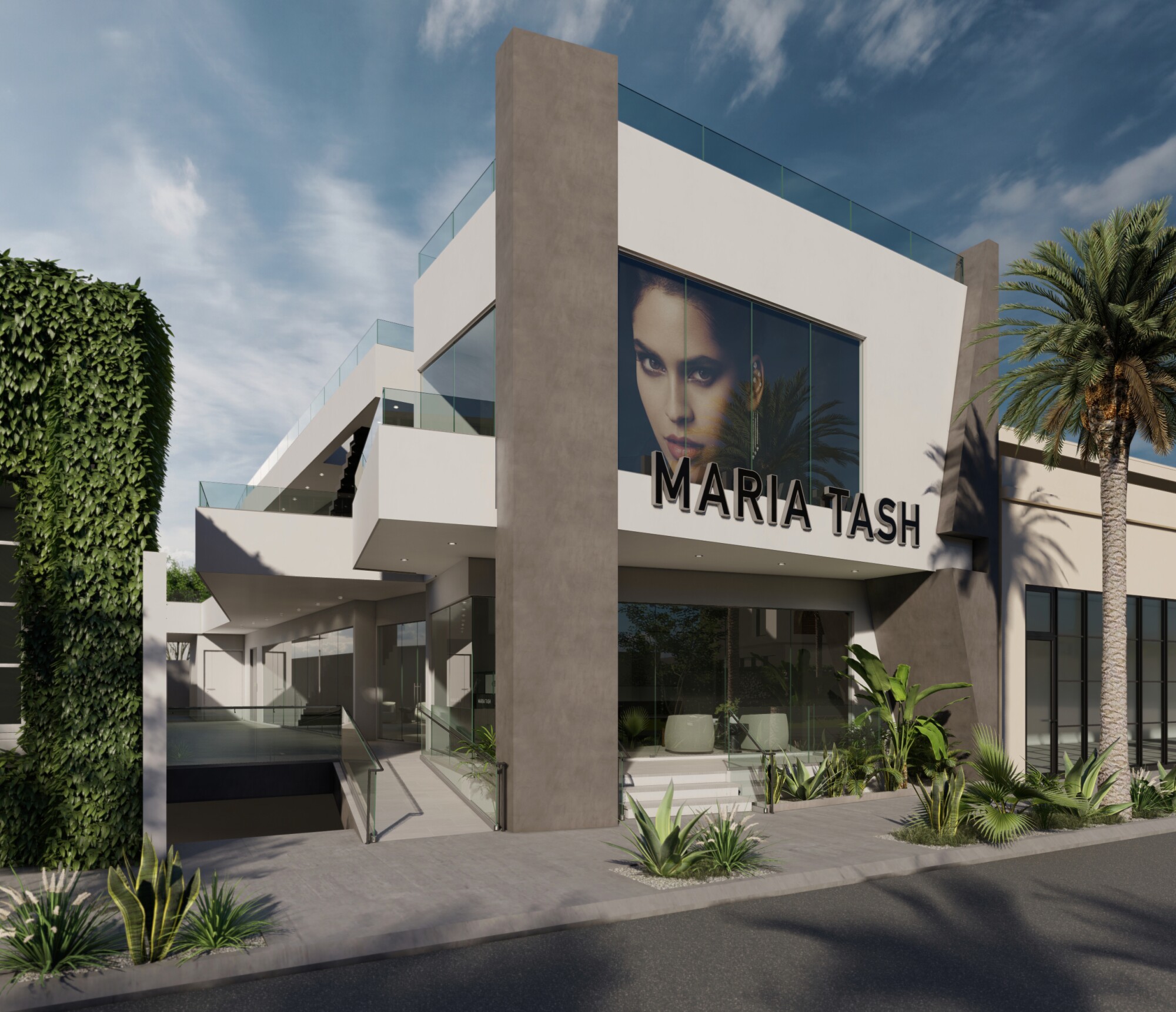 Maria Tash Los Angeles store rendering.