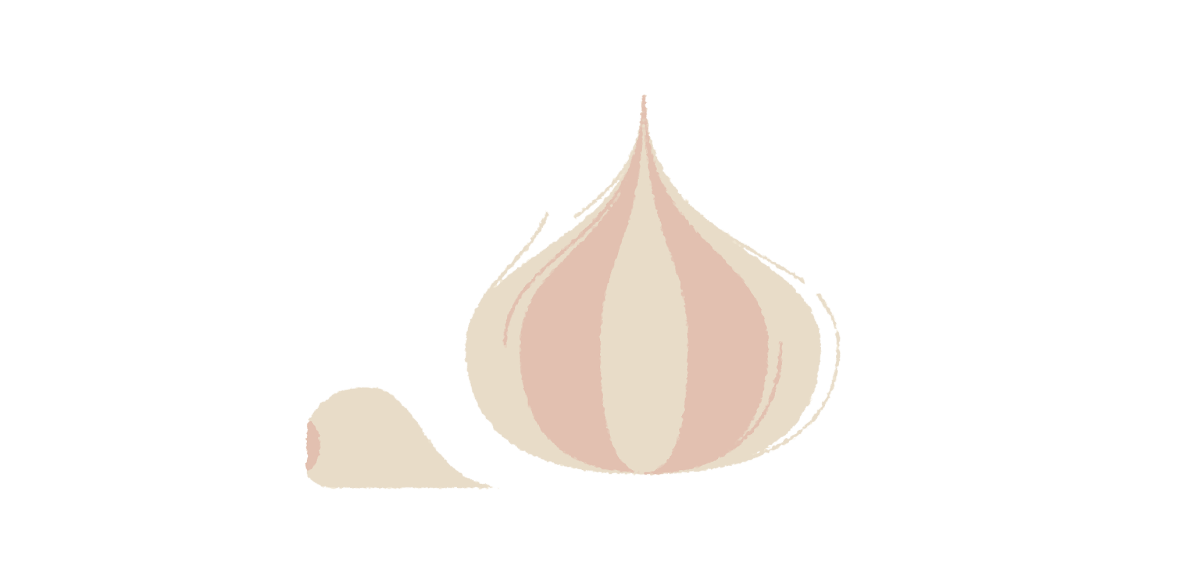 Garlic bulb and clove