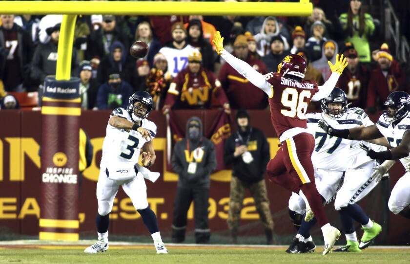 Seattle Seahawks quarterback Russell Wilson (3)