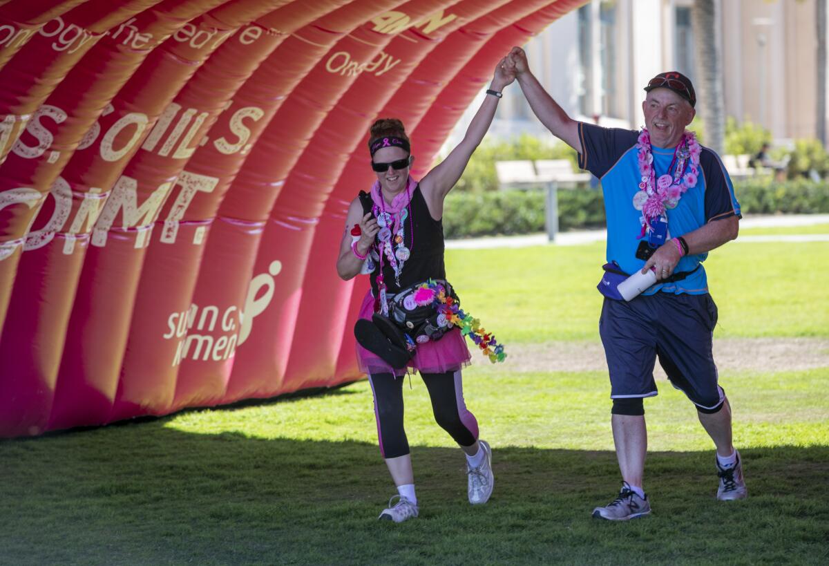 Fighting breast cancer, one pink-clad step at a time - The San Diego Union- Tribune