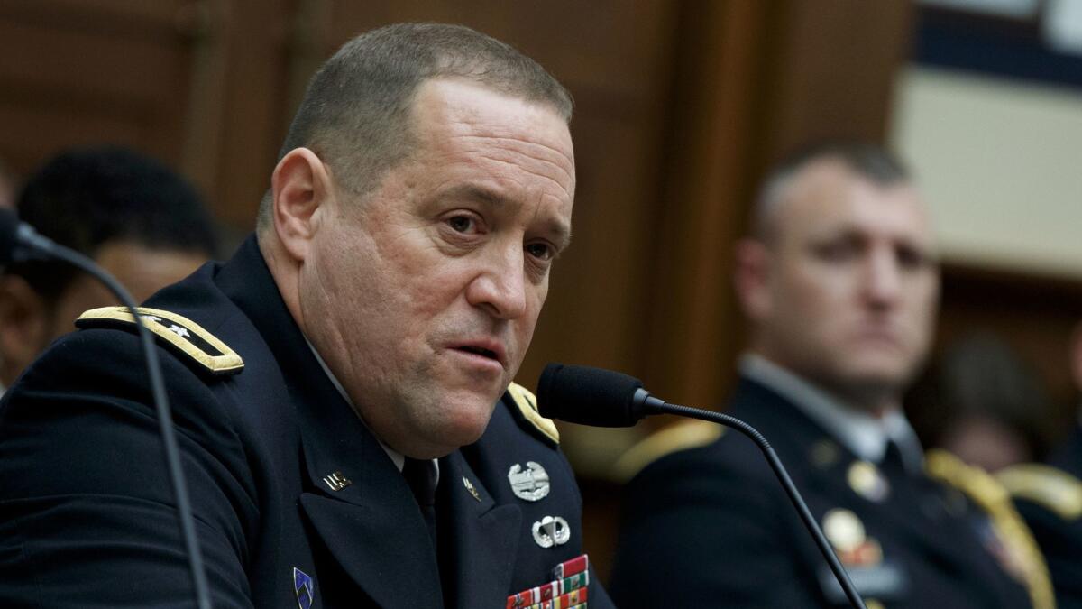 California National Guard commander Maj. Gen. David Baldwin testifies on Capitol Hill on Wednesday.