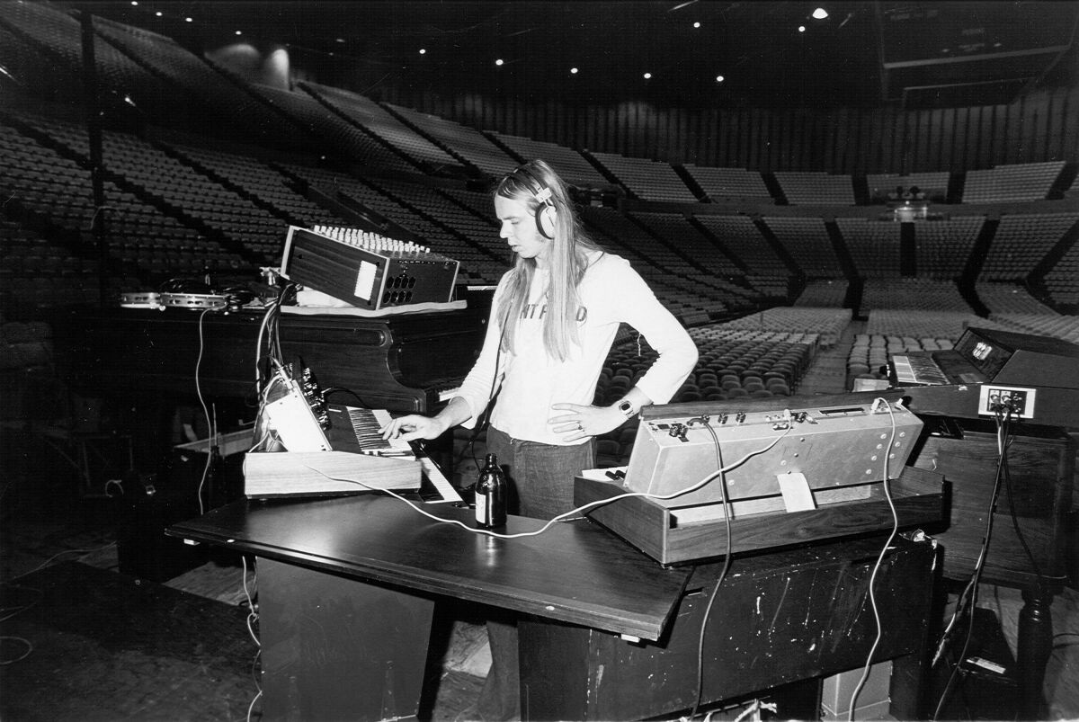 Rick Wakeman is shown with Yes, circa 1972. 