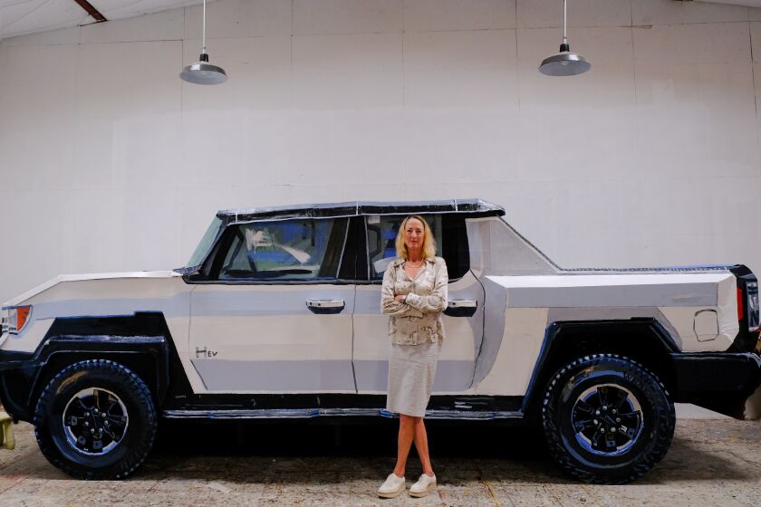 Jean Lowe's "Swank" exhibit in La Jolla will feature a loose replica of the electric Hummer truck.