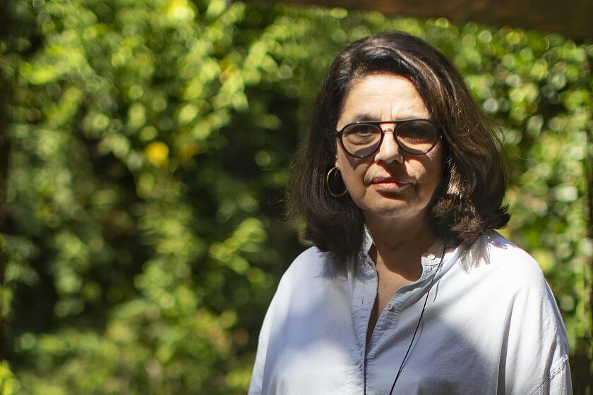 Cathleen Schine, in her Venice house in 2019, has only recently made L.A. her permanent home.