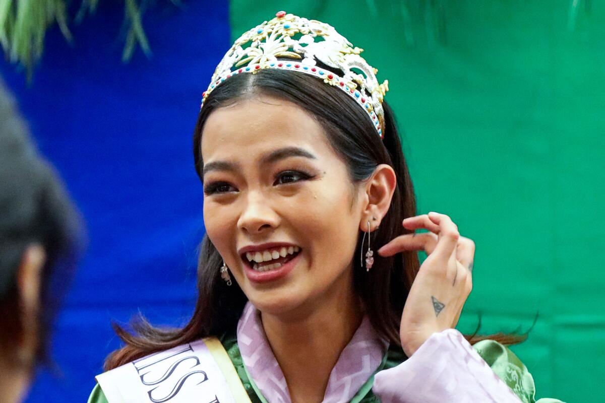 Miss Bhutan 2022, Tashi Choden attends a pride event hosted in her honour in Thimphu