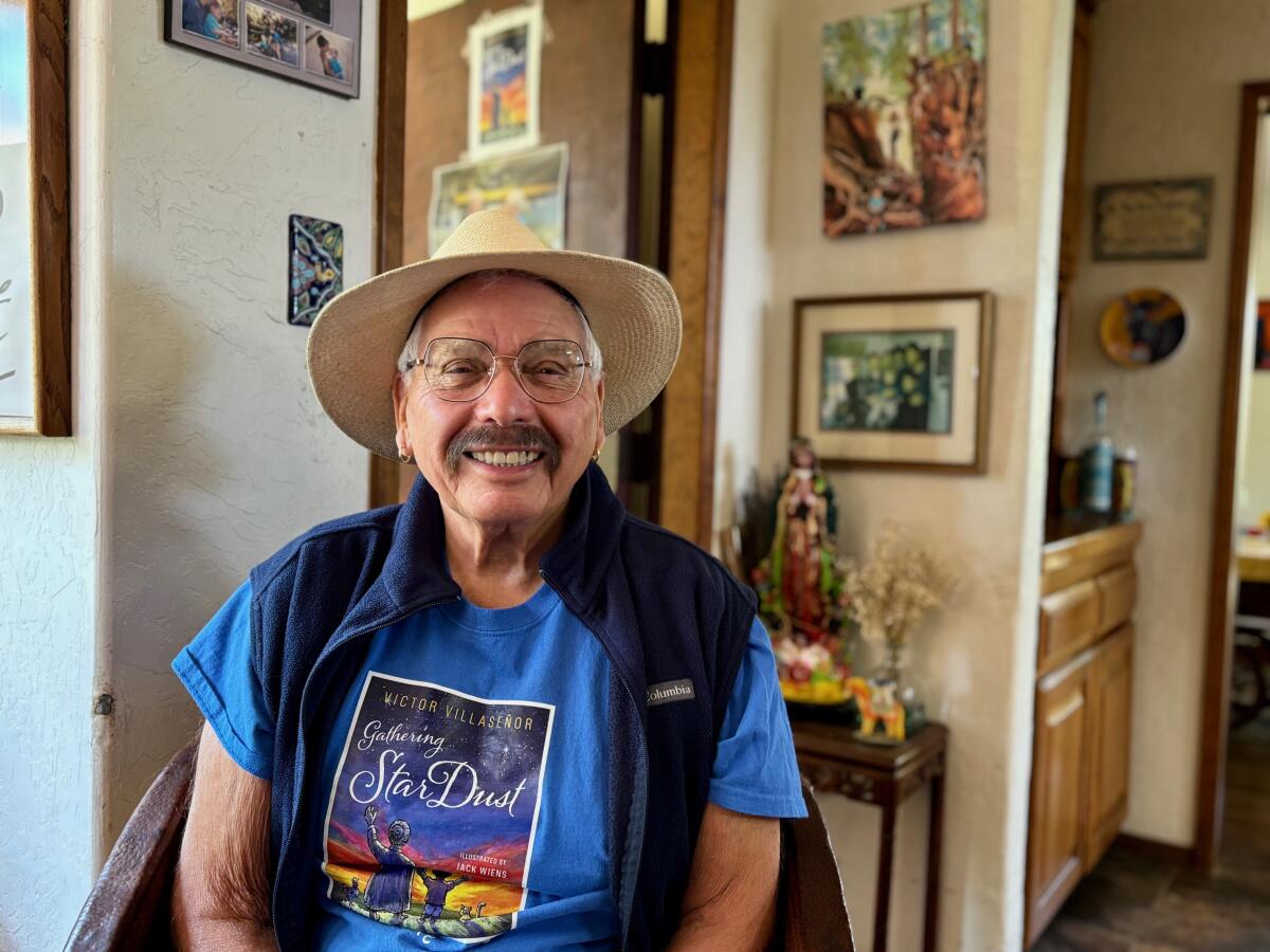 Victor Villaseñor at his family home, Ranchito Villaseñor, in Oceanside.