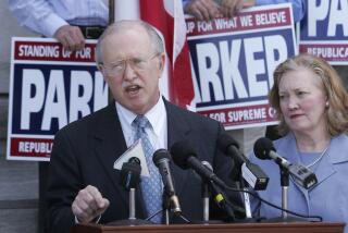 FILE - Alabama Supreme Court Justice Tom Parker announces plans to run for chief justice on the steps of the state judicial building in Montgomery, Ala., April 5, 2006. The Alabama Supreme Court has ruled Friday, Feb. 16, 2024, that frozen embryos can be considered children under state law, a ruling critics said could have sweeping implications for fertility treatments. (AP Photo/Jamie Martin, File)