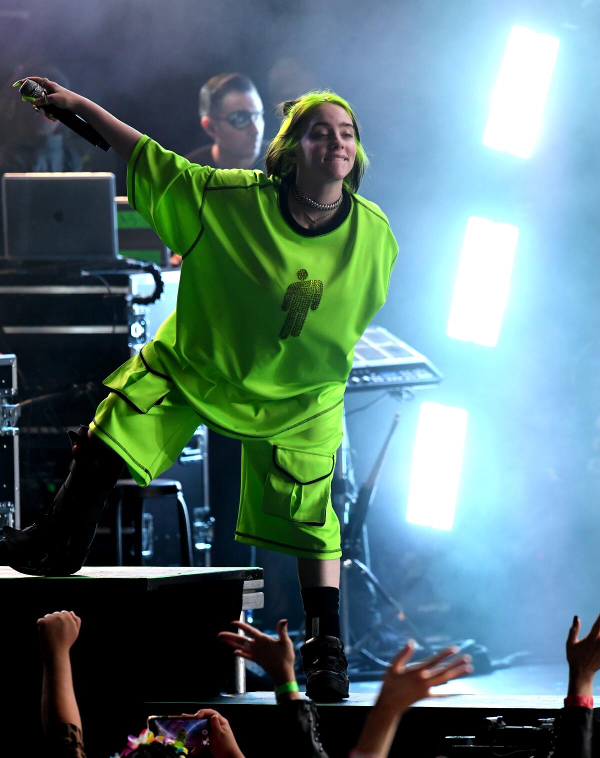 Billie Eilish performs at the Hollywood Bowl on Oct. 19.