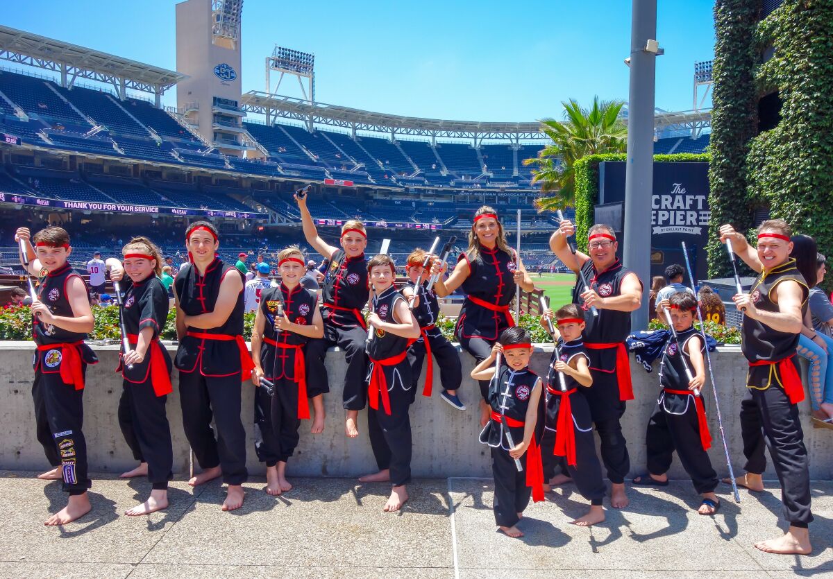 Shaolin Kempo performed at Petco Park for Martial Arts Day
