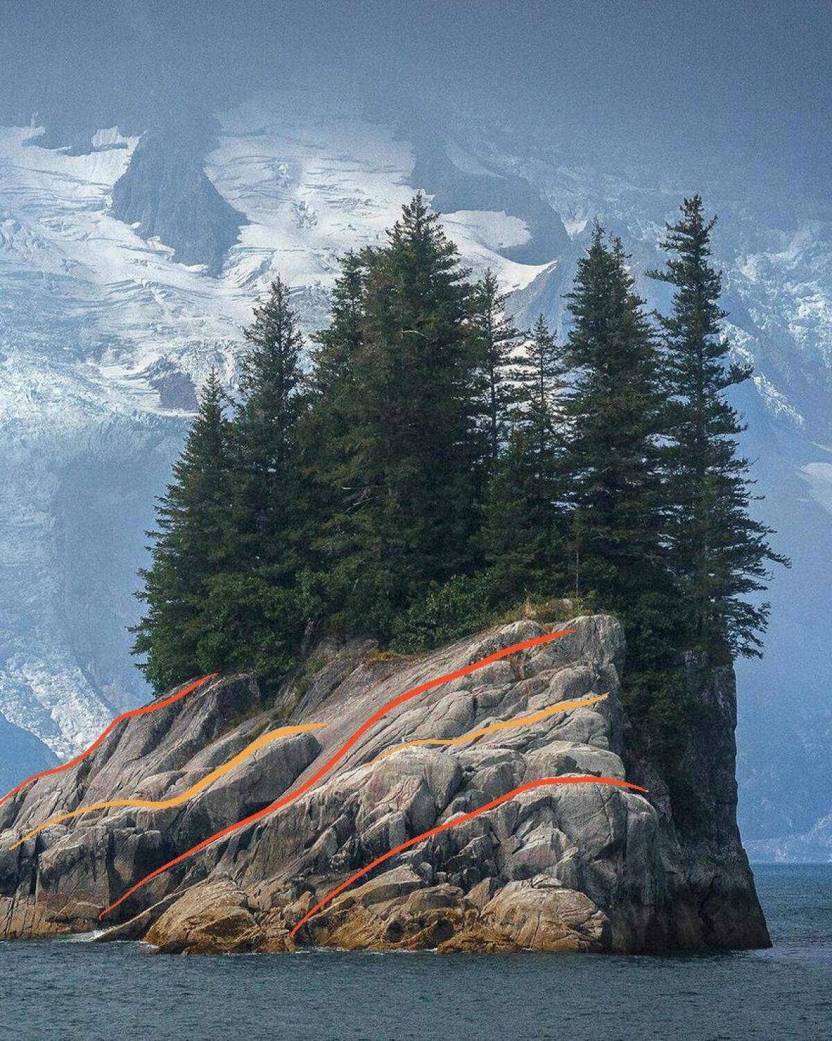 A scene from Kenai Fjords National Park in Alaska.