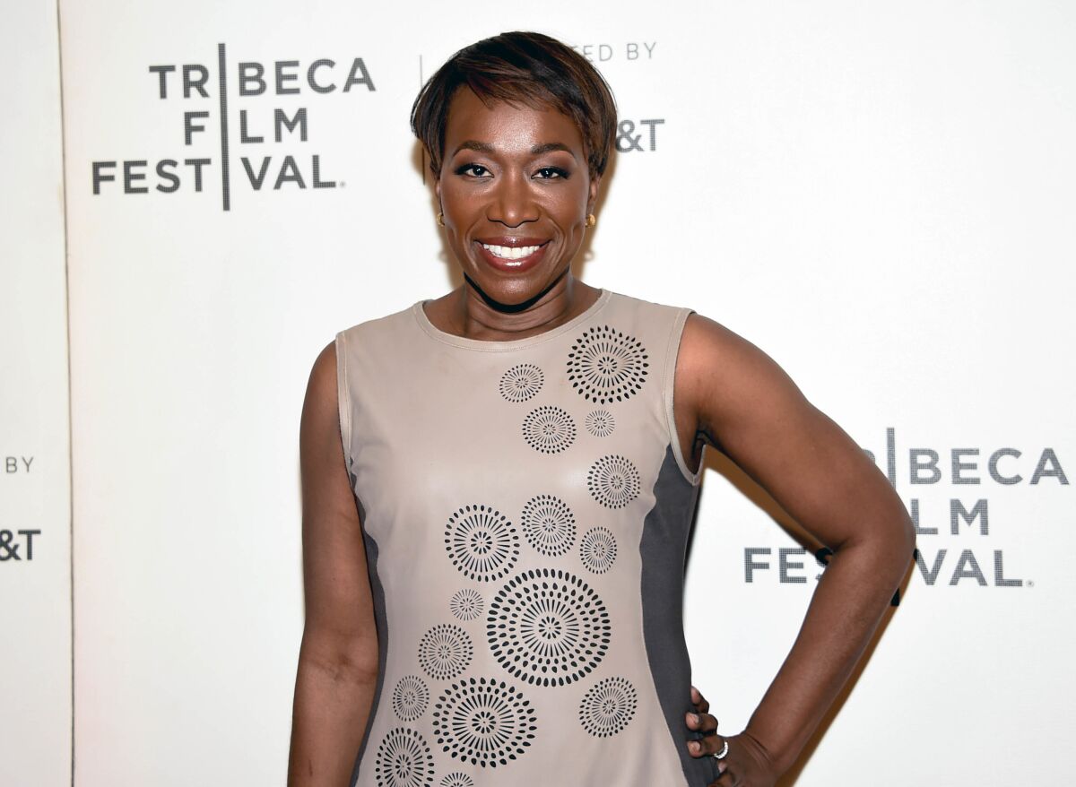 FILE - In this April 20, 2018 file photo, Joy Reid attends the Tribeca TV screening of "Rest in Power: The Trayvon Martin Story" during the 2018 Tribeca Film Festival in New York. MSNBC has picked Reid to fill the 7 p.m. hour that was vacated by longtime host Chris Matthews in early March. When Reid debuts her new show, "The ReidOut," on July 20, she will become the only black woman to host a daily prime-time cable news program, a designation that takes on particular significance amid the industry-wide reckoning spawned by the killing of George Floyd and the nationwide protests that followed. (Photo by Evan Agostini/Invision/AP, File)