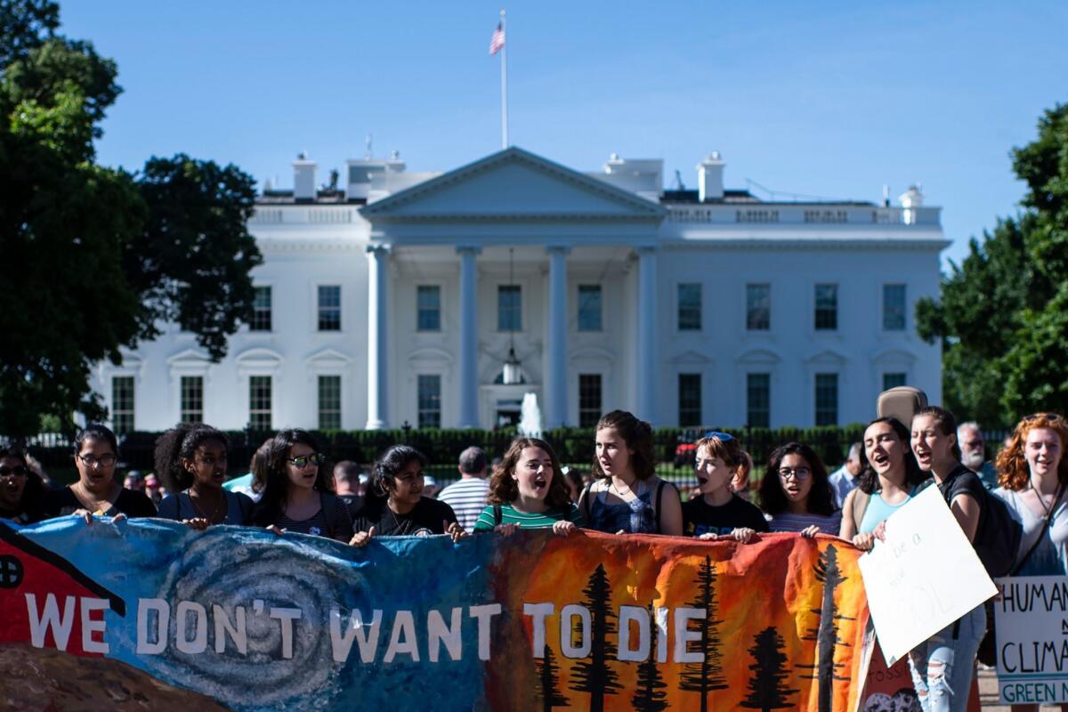 Students protest lack of action on climate change 