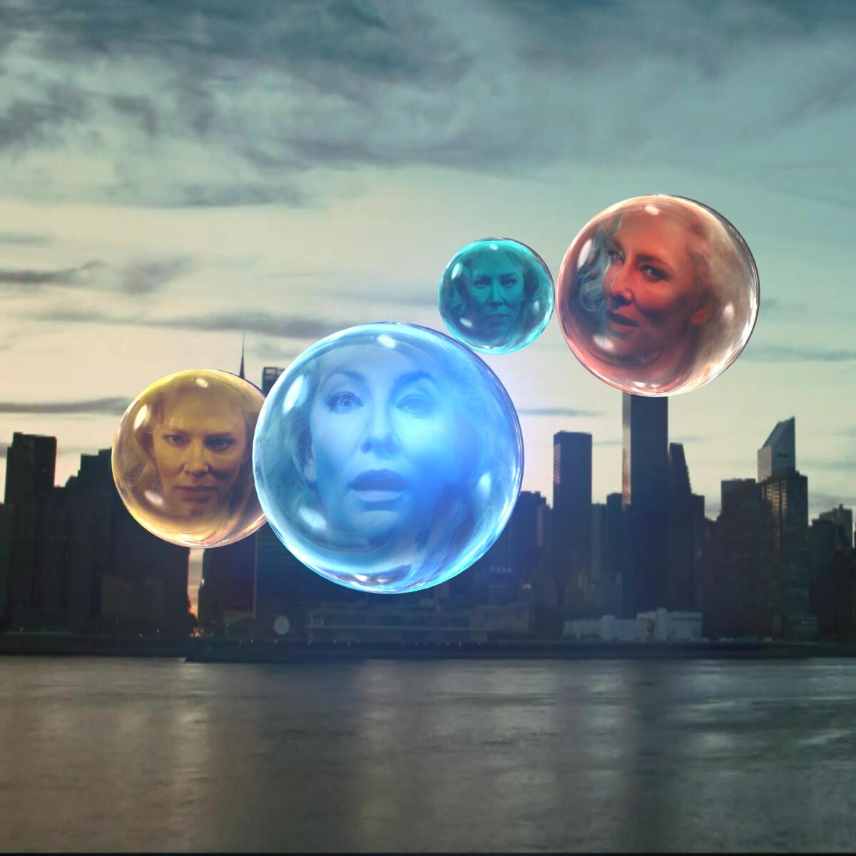 An image from the augmented-reality app for Marco Brambilla's "The Four Temperaments (Cate)."