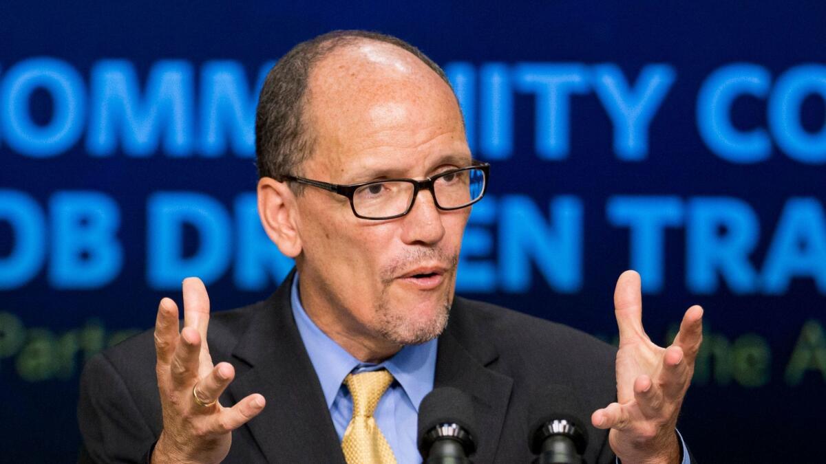 Tom Perez, chairman of the Democratic National Committee.