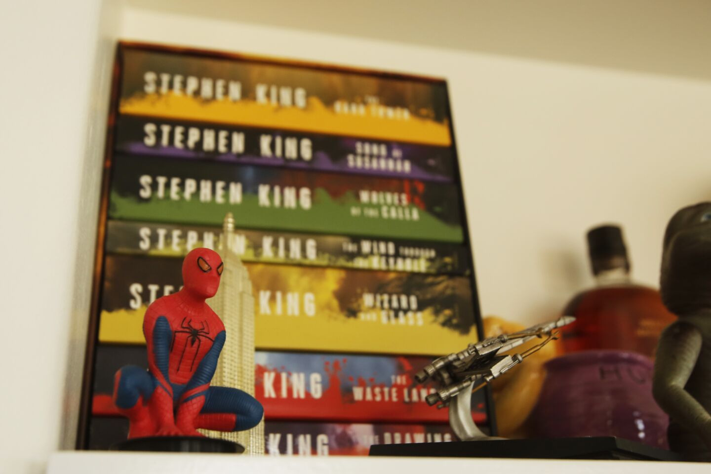 A spider man figurine from "The Amazing Spiderman" premiere in Tokyo.