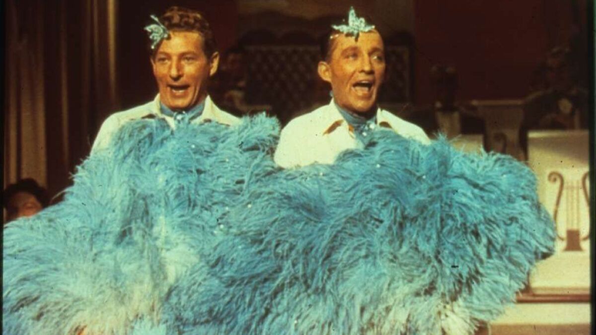 Danny Kaye, left, and Bing Crosby in the 1954 classic "White Christmas." 