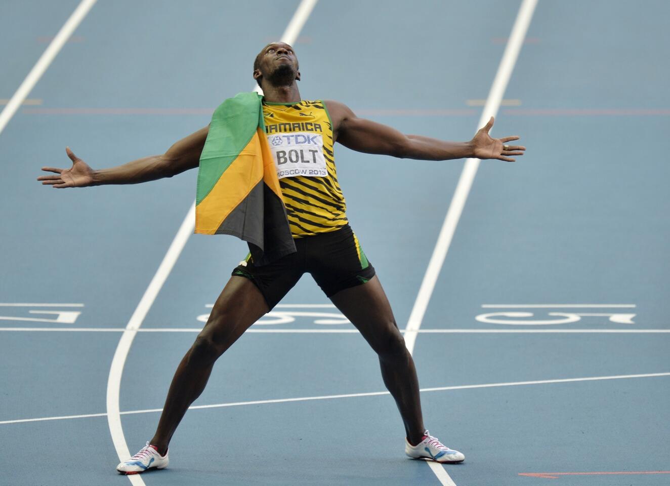 Bolt celebrates