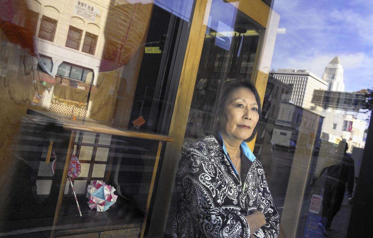 Little Tokyo gift shop owner Irene Tsukada Simonian is one of the merchants who rely on December as one of their most important sales periods.