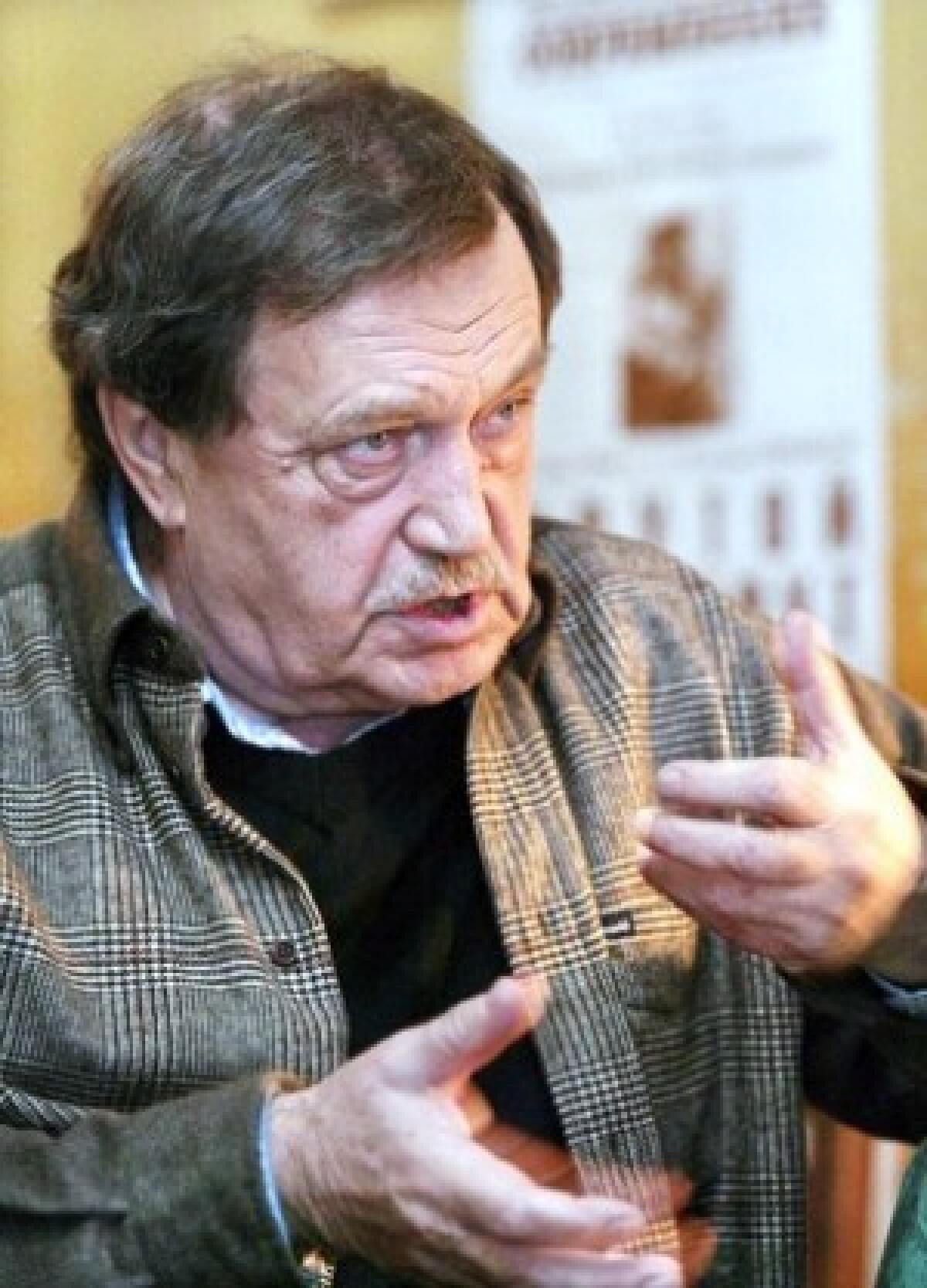 Vasily Aksyonov, pictured in 2004, often incorporated into his prose works his experiences in Russia and the United States, where he lived for more than two decades.