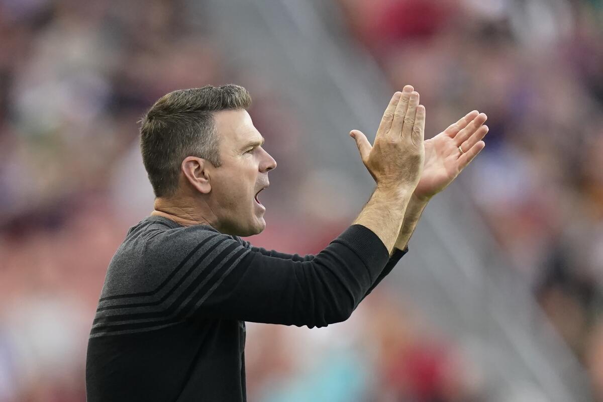 LA Galaxy coach Greg Vanney