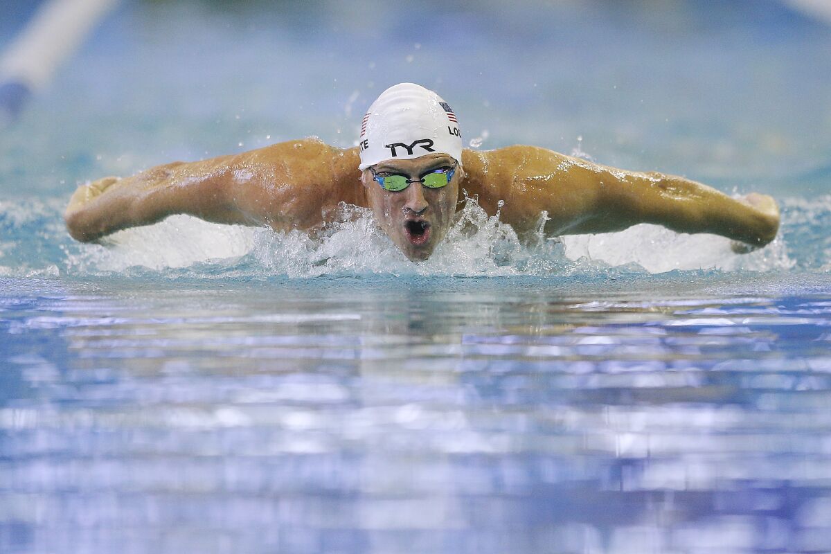 U.S. Olympic swimmer Ryan Lochte competes at the U.S. Open Championships in Atlanta in December.