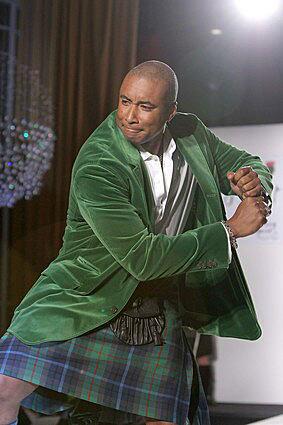 Bernie Williams at Dressed to Kilt and Friends of Scotland charity fashion show