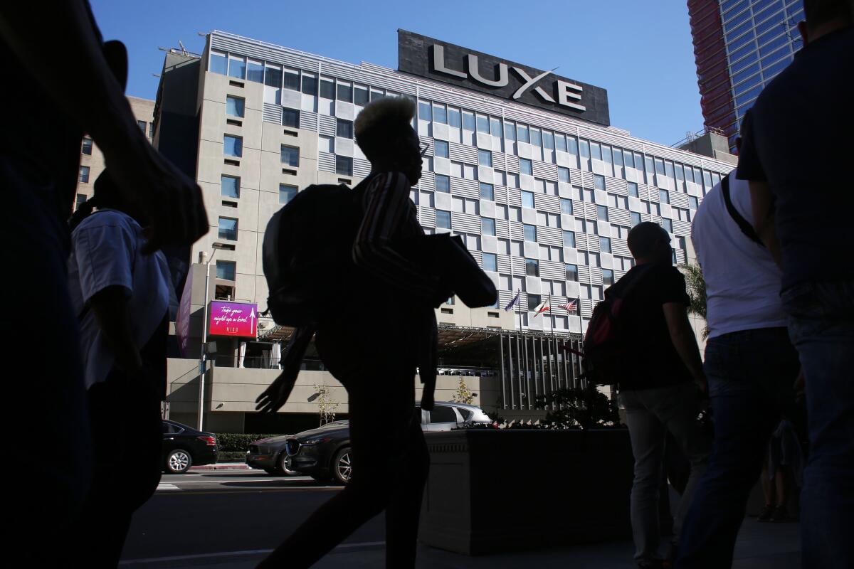 The Luxe City Center Hotel has been a favorite spot for L.A. politicians to hold fundraisers, but some politicians went months or even years without paying the hotel venue. FBI agents have sought records involving the hotel, according to a search warrant filed last year.