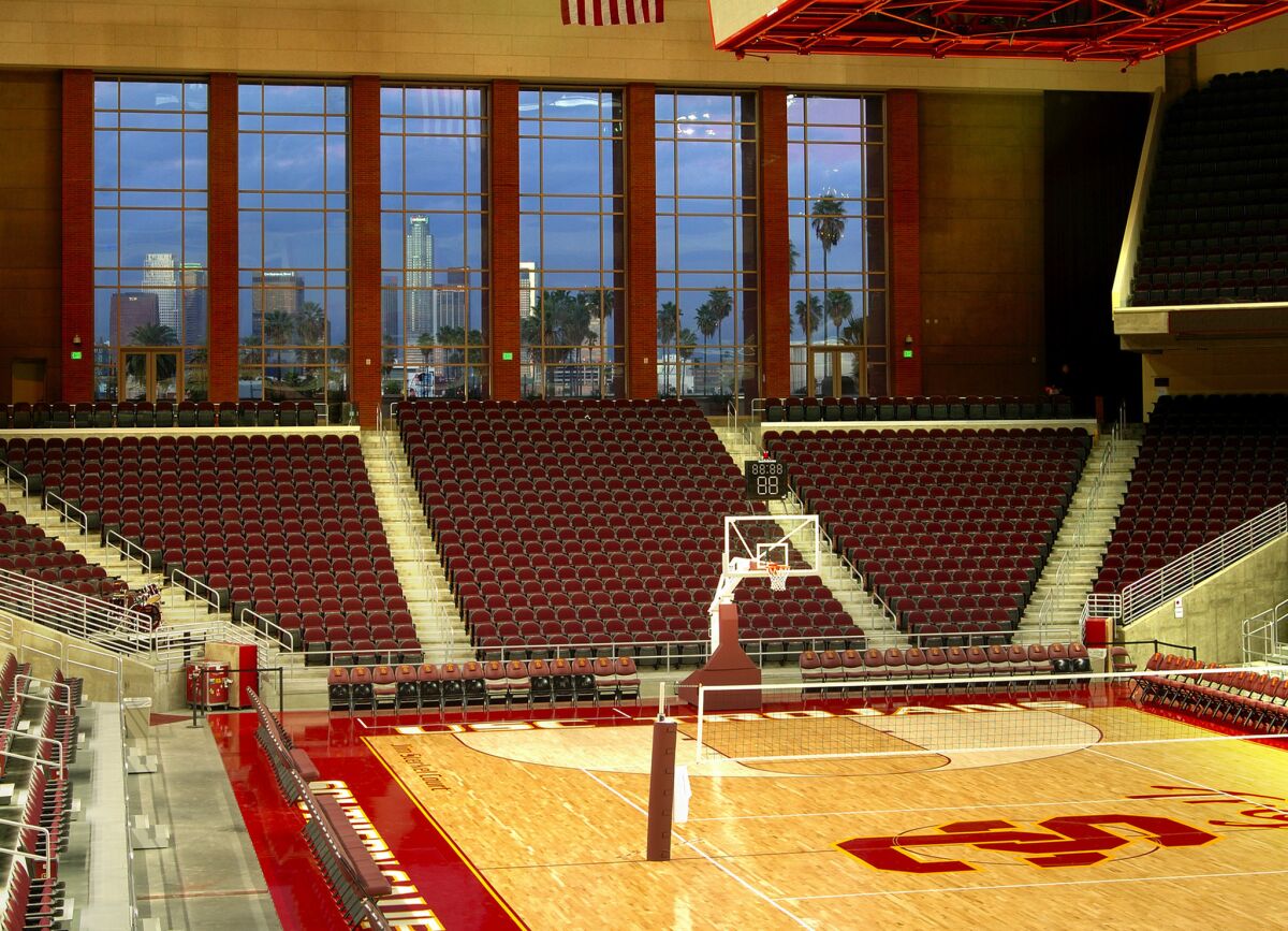 The USC women's basketball team plays home games at the Galen Center.
