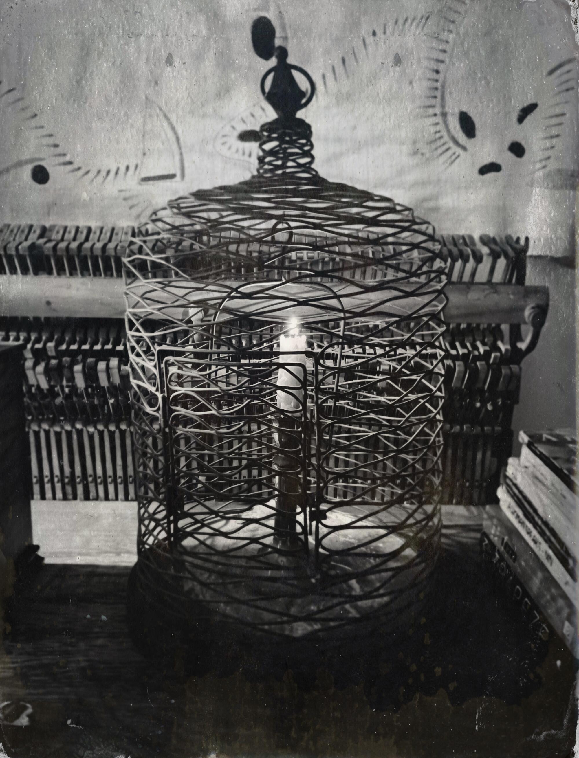 Photo of a bird cage found by Maciel Antunes — a "gift" from Ana?s Nin.