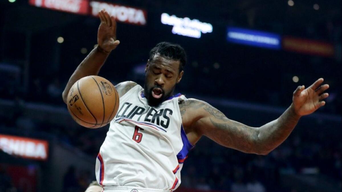DeAndre Jordan had 19 points, 20 rebounds and four assists Saturday in the Clippers' 112-100 victory over the 76ers at Staples Center.